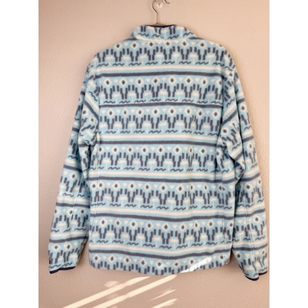 Chubbies blue aztec sand of time fleece 1/4 zip pullover L - Picture 7 of 11